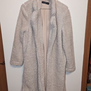 Knapp Studio Cream Sherpa Fleece Coat